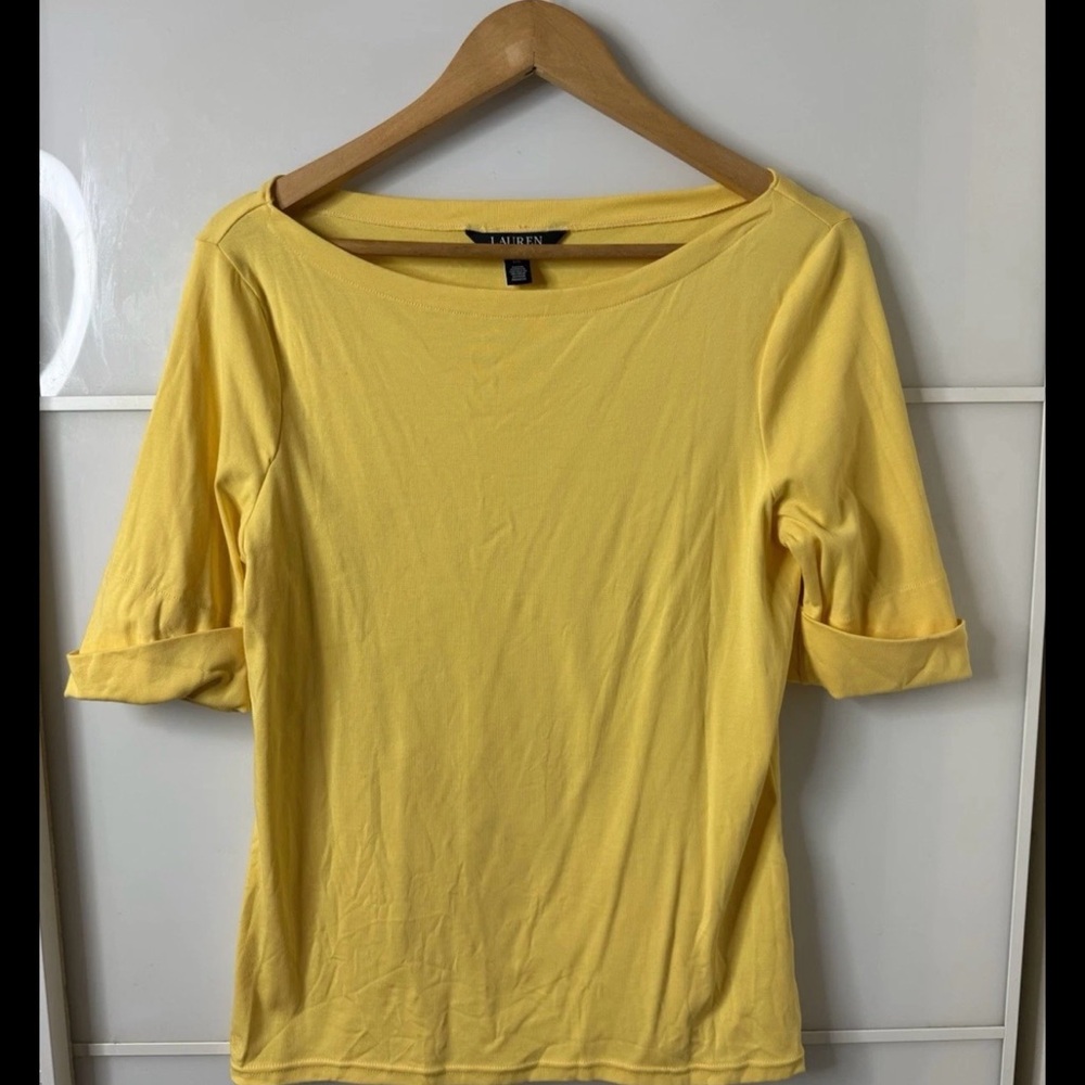 Ralph Lauren Yellow Short Sleeve Top